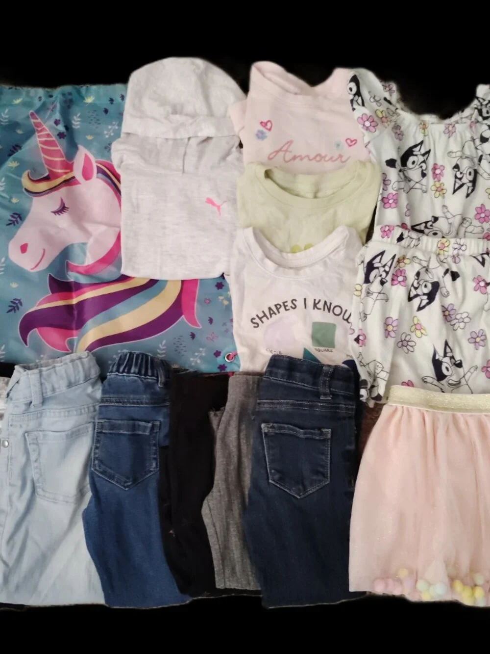 HUGE LOT OF CLOTHES TOPS JEANS OUTFITS JANIE AND JACK DISNEY NIKE~GIRLS SIZE 3T